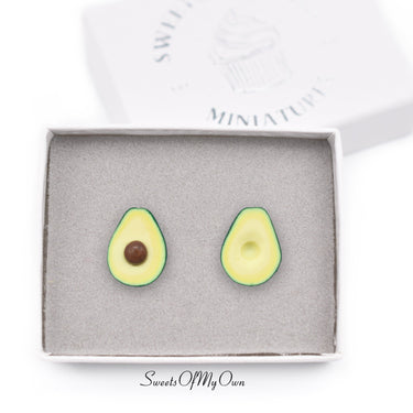 Avocado Halves - Stud Earrings - MTO